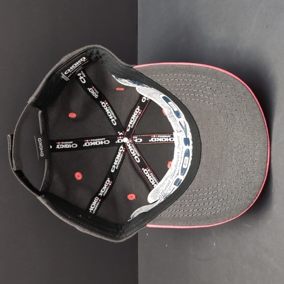 Choko Authentics Jeep Advertising Red/ Gray Sporty Hat. - Picture 7 of 9